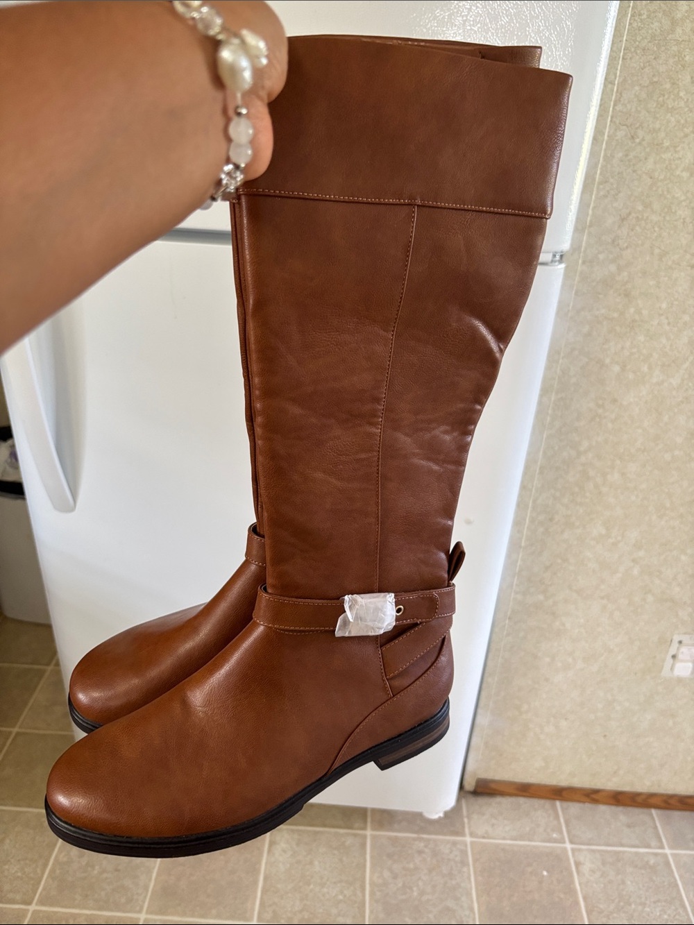 Dr. Scholl's Tan Heeled Boots - Picture 8 of 10